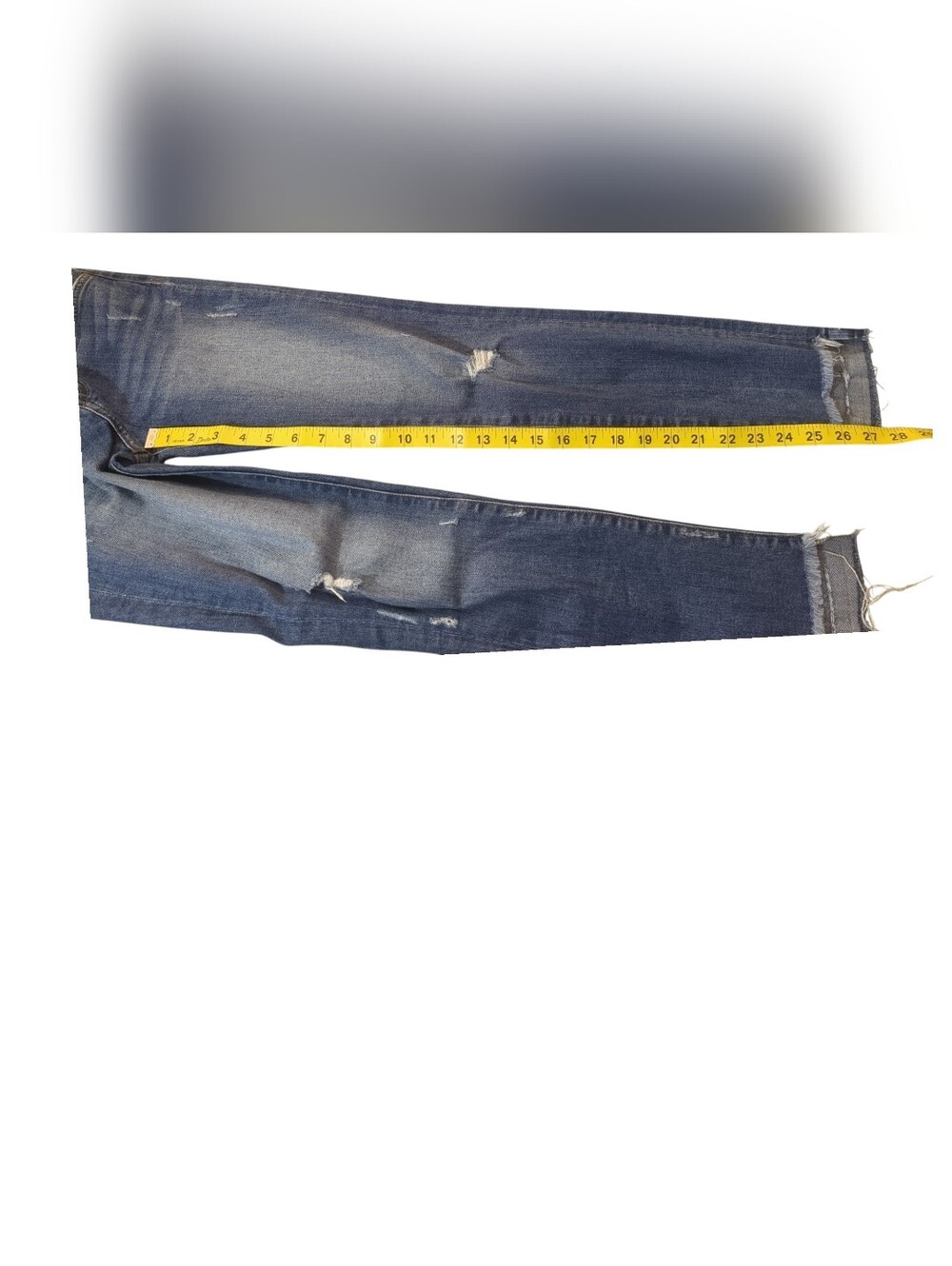 Flying Monkey Women's Blue Distressed Straight-Leg Jeans - Picture 10 of 11